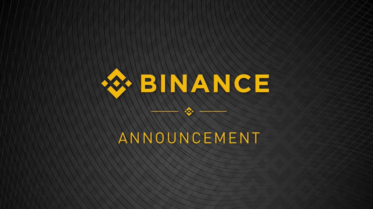 Binance Announcement