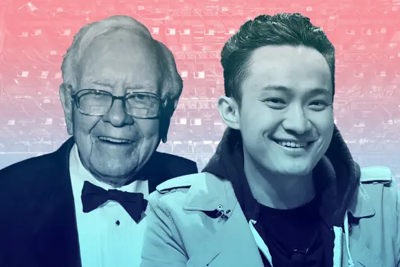 Justin Sun and Warren Buffett