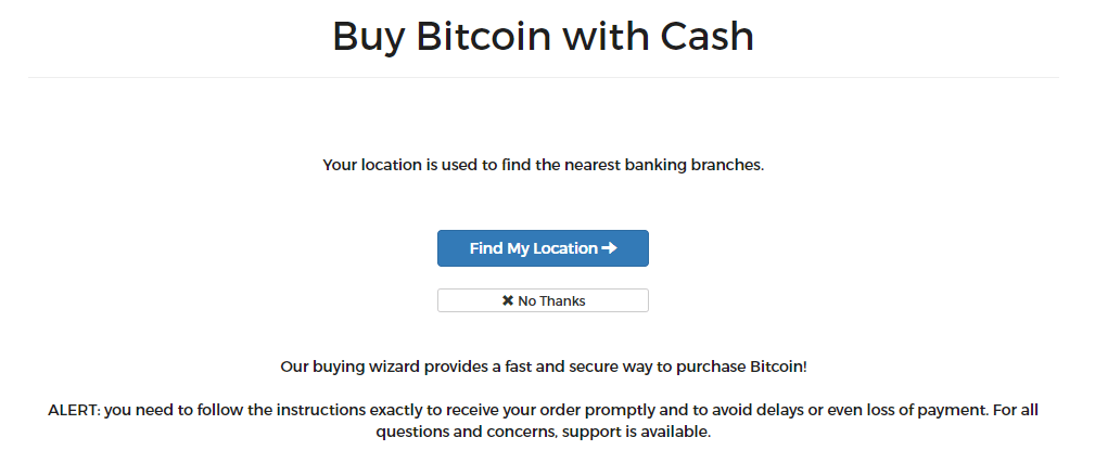 Buy Bitcoin Using with Cash at Wall of Coins