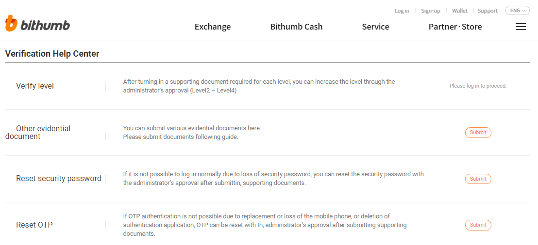 Bithumb Customer Support