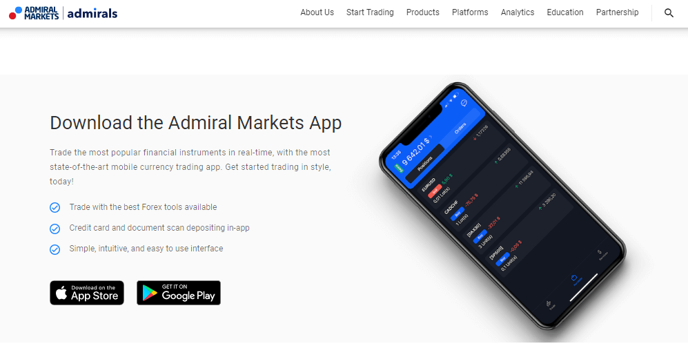 Admiral Markets Mobile App