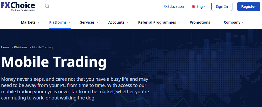 FXChoice Mobile Trading App