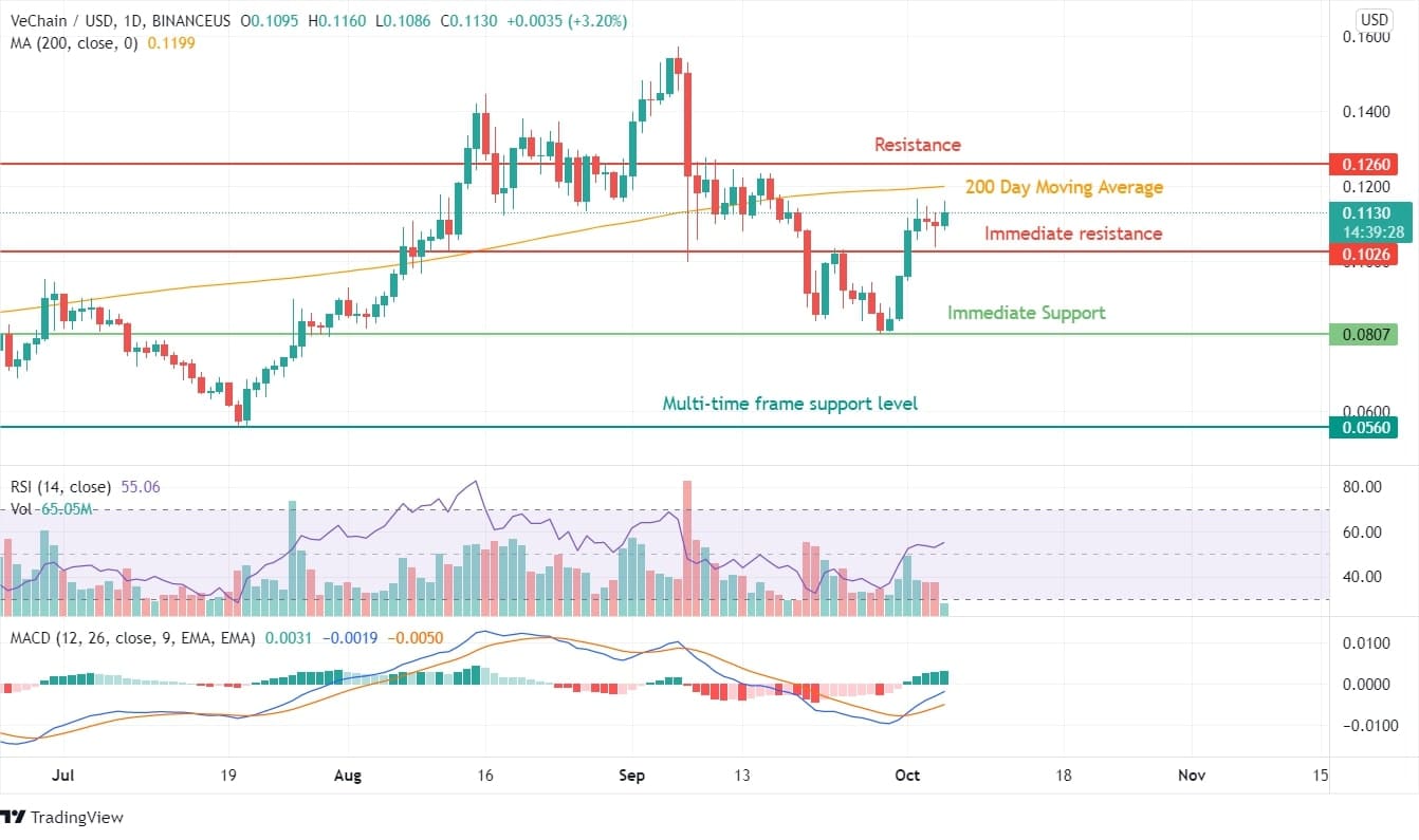 VeChain Price Analysis Chart