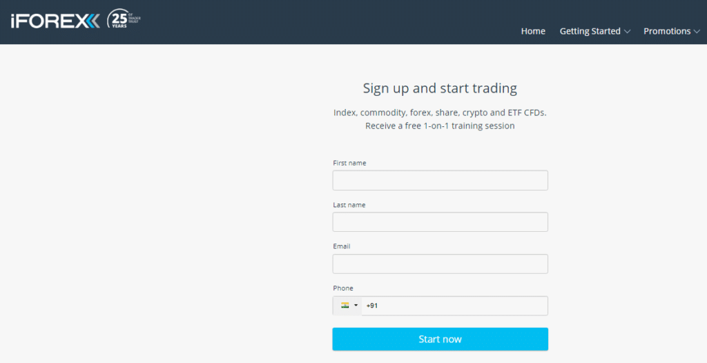 iForex Account Opening Process