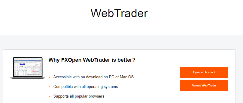 FXOpen Web Trader Platform