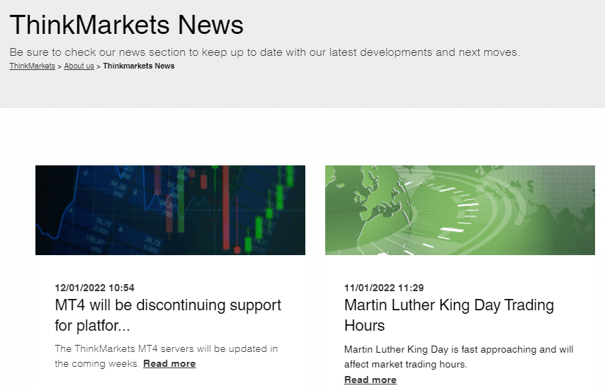 ThinkMarkets News