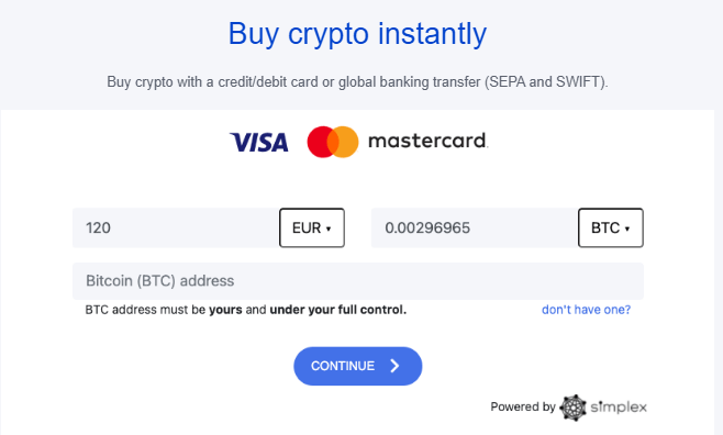 Buy Crypto Instantly with WunderTrading