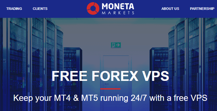 Free Forex VPS by Moneta Markets