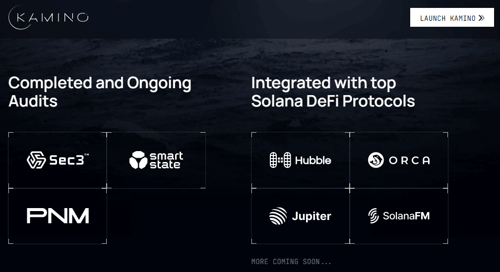 Kamino Finance Successful Integrations