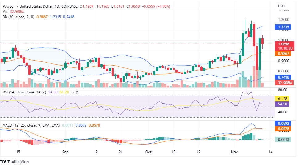 Polygon price chart