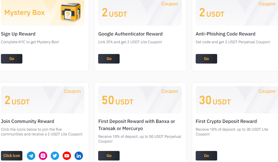 BYDFi Welcome Rewards