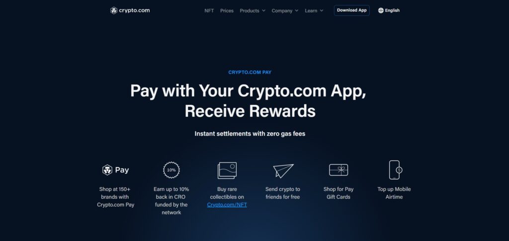 Explore Crypto.com Pay Services