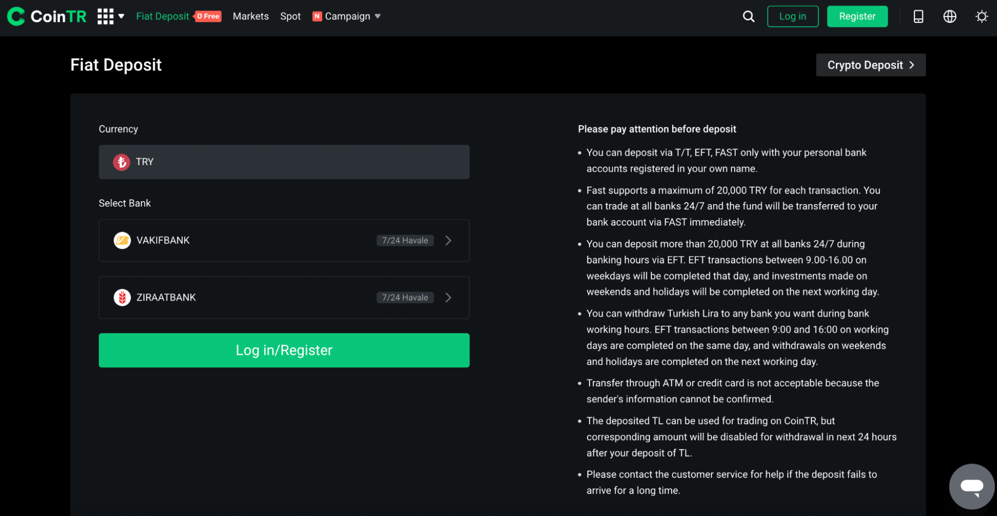 CoinTR Fiat Gateway