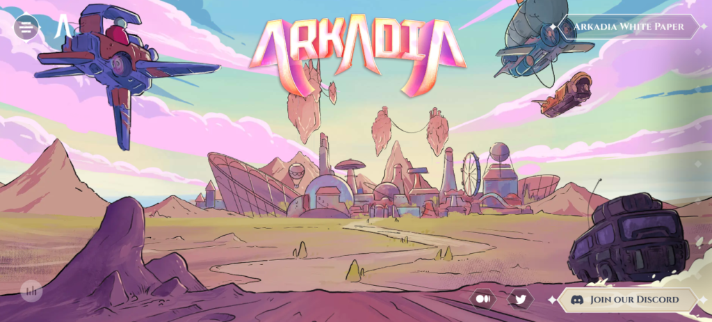 Arkadia open world metaverse adventure