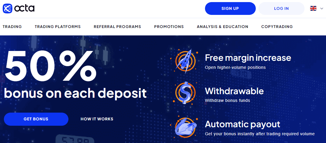 Octa 50% Bonus