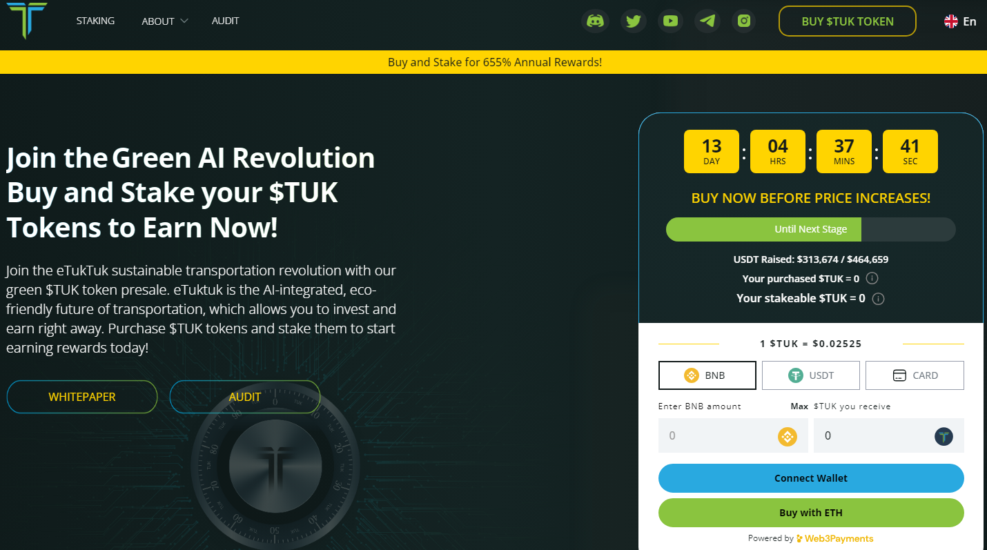 eTukTuk Platform Interface