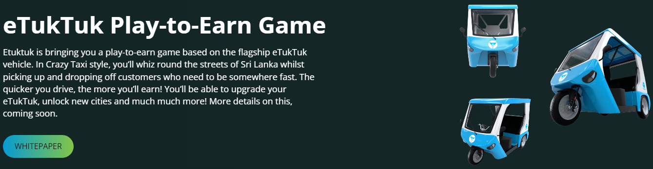 eTukTuk Play-to-Earn Game