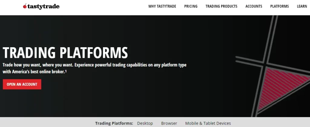 tastytrade Trading Platforms