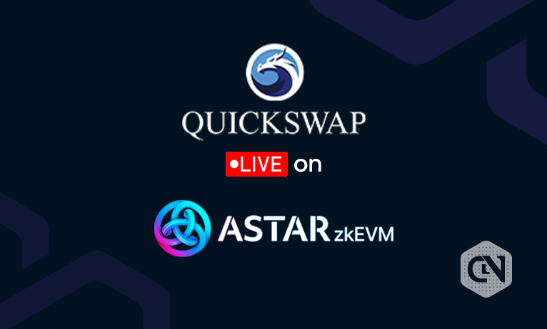 Astar zkEVM positioned live on the DEX