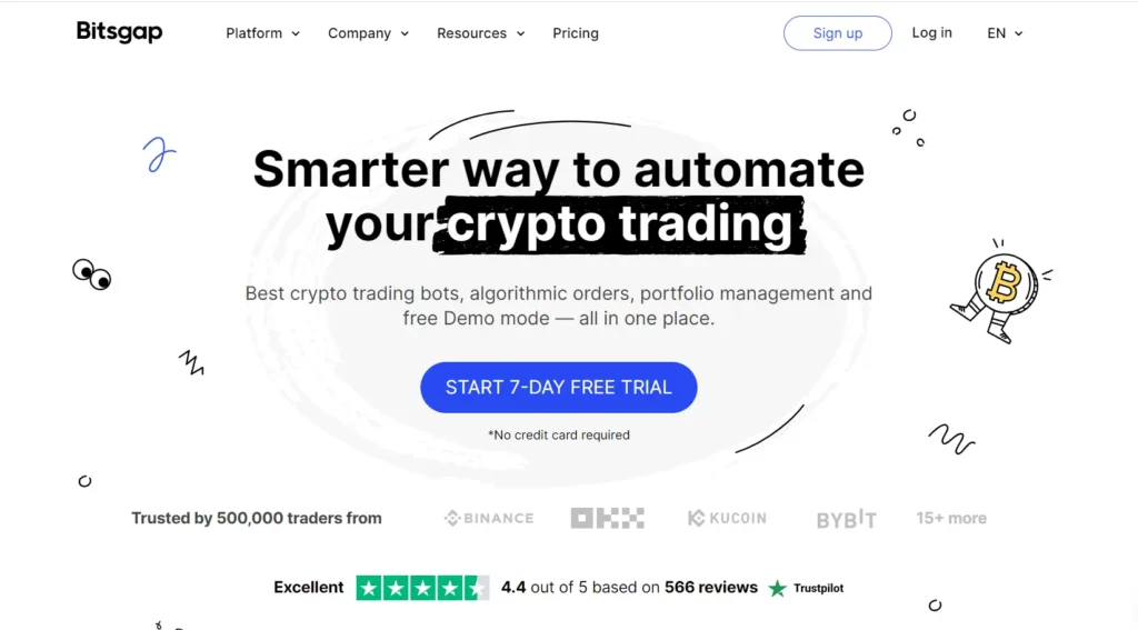 Bitsgap - Best For Intuitive Interface And Strategies