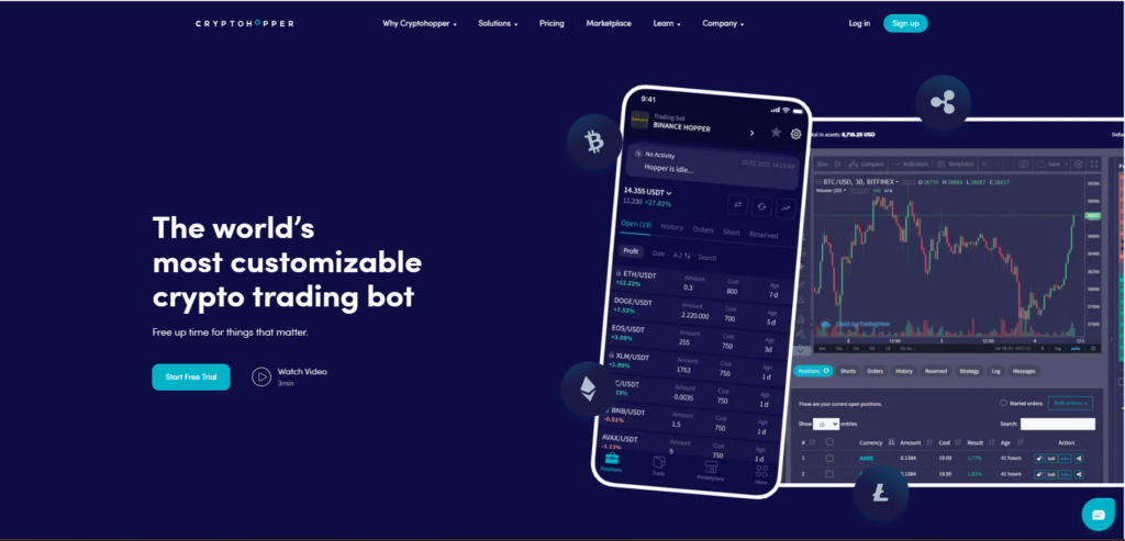 CryptoHopper - Best For Automated Crypto Trading