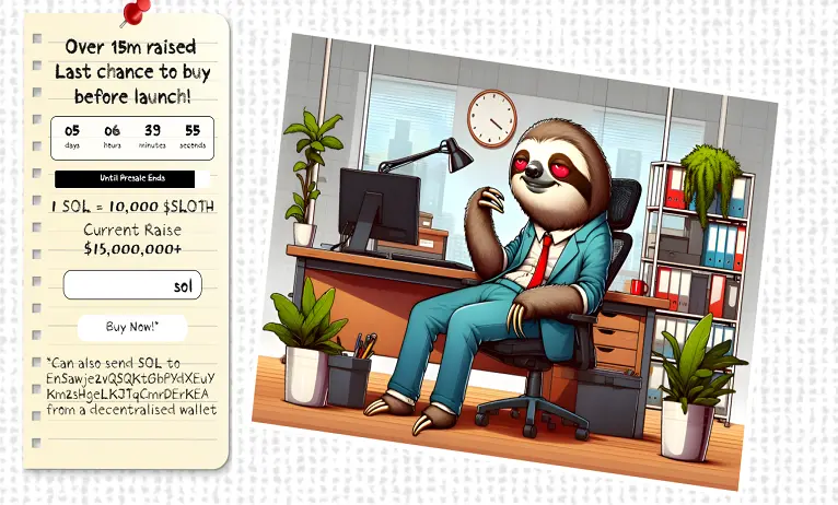 Slothana raises over $15 million - Major exchange listings coming in 3 days!