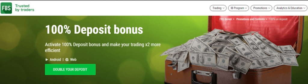 FBS 100% Deposit Bonus