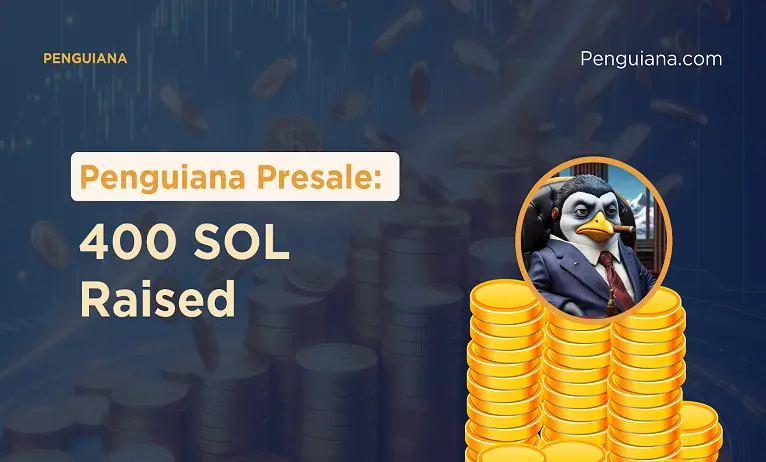 Penguiana presale raises over 500 SOL in record time, a new sensation on Solana - set to dethrone Slothana