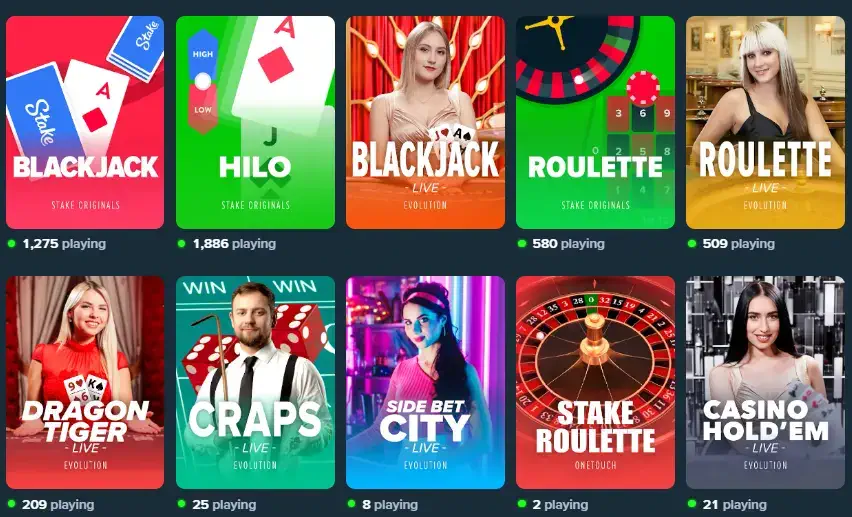 Ripple casino table games