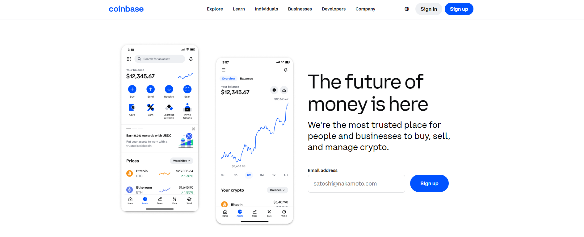 Coinbase - Best Wallet for Crypto Traders