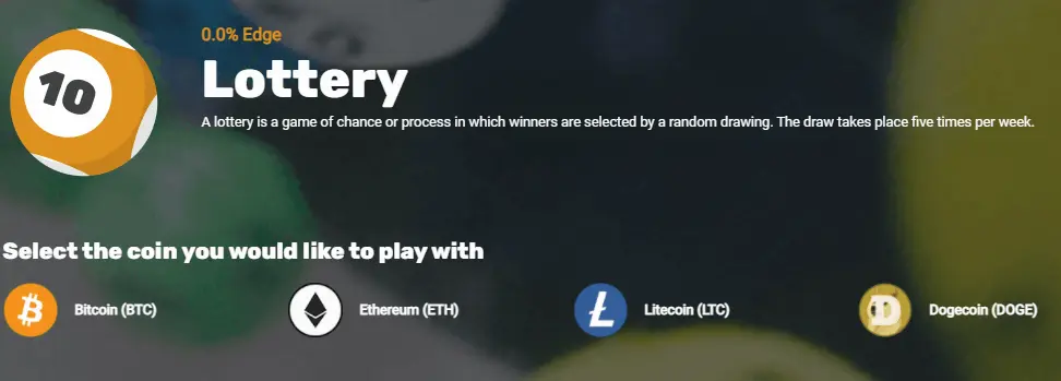 Lottery Games by CryptoGames