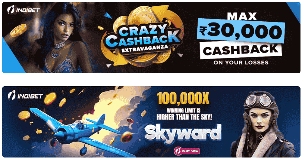 Crazy Cashback & Skyward Bonuses