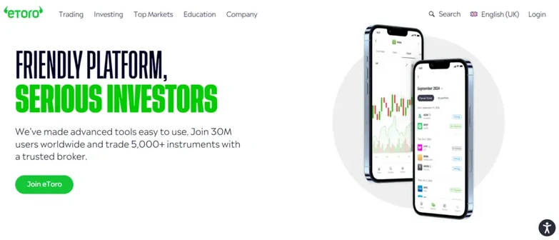 etoro homepage