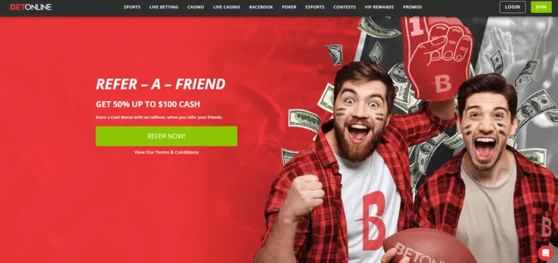 BetOnline Casino Refer a Friend Program