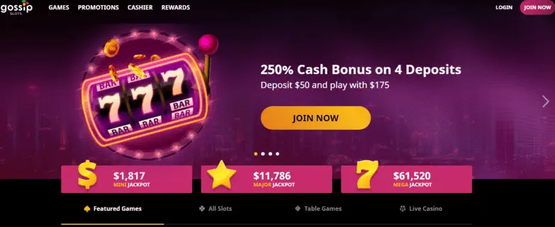 Gossip slots casino desktop experience