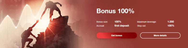 InstaForex 100% Bonus