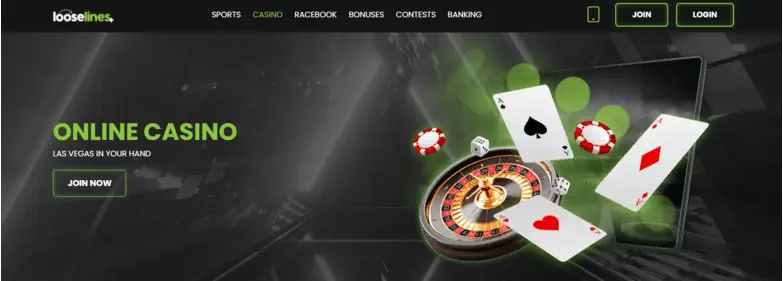 Looselines Casino User Interface