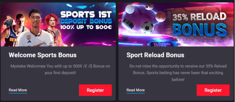 MyStake Welcome Sports Bonus