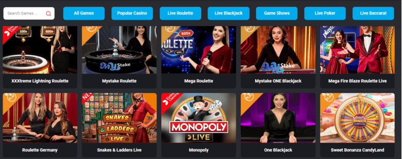 mystake live casino games