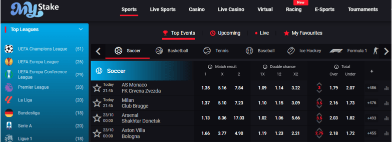 MyStake sportsbook