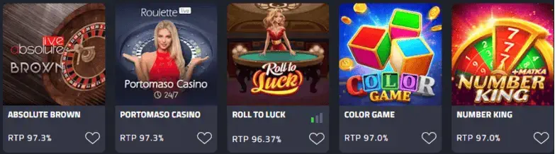 mbit casino table games