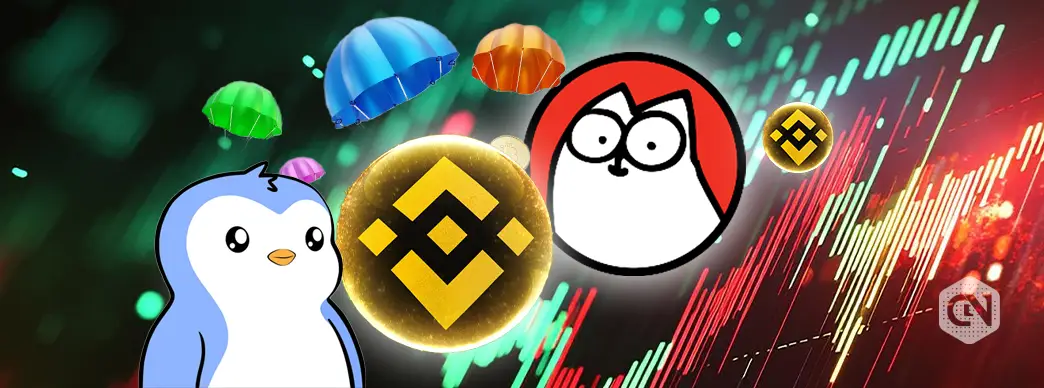 Binance introduced $CAT and $PENGU to to its Binance HODLer Airdrop